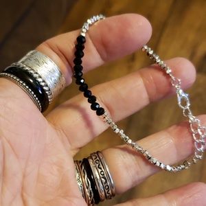 Black Tourmaline Dainty bracelet